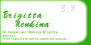 brigitta menkina business card